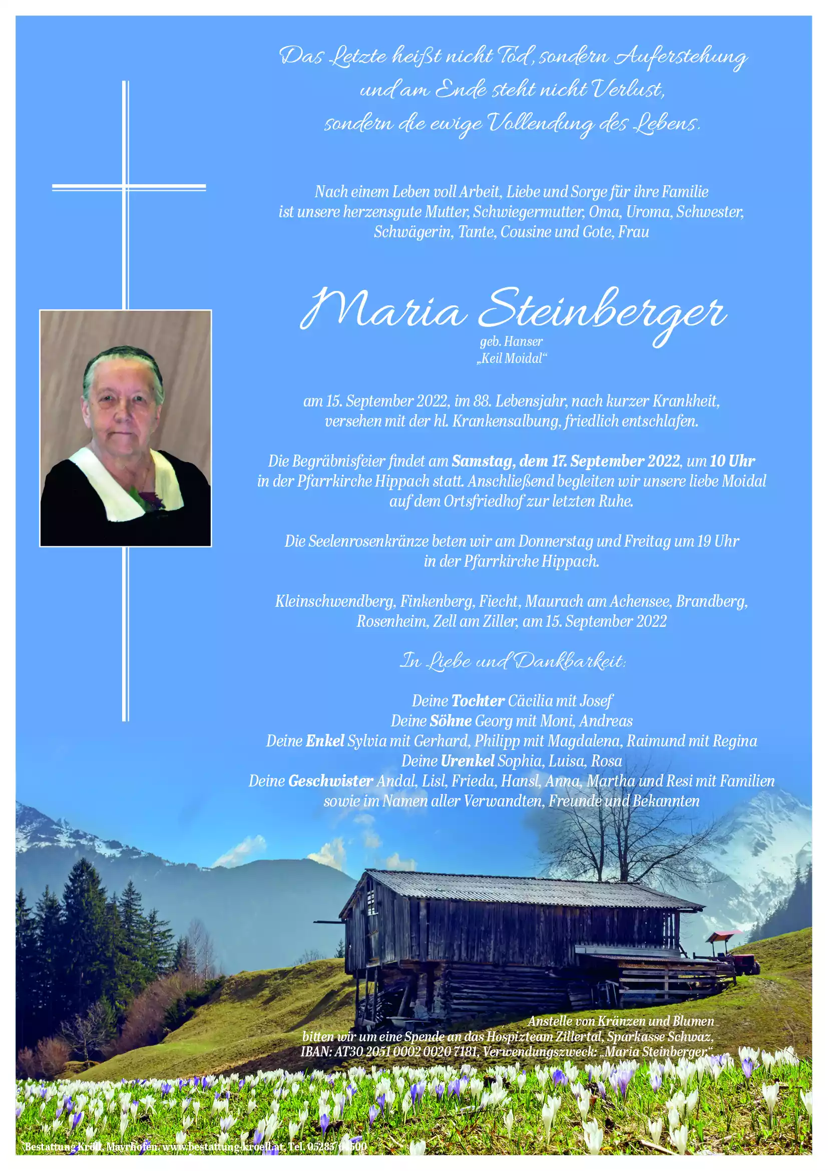 Parte von Maria Steinberger
